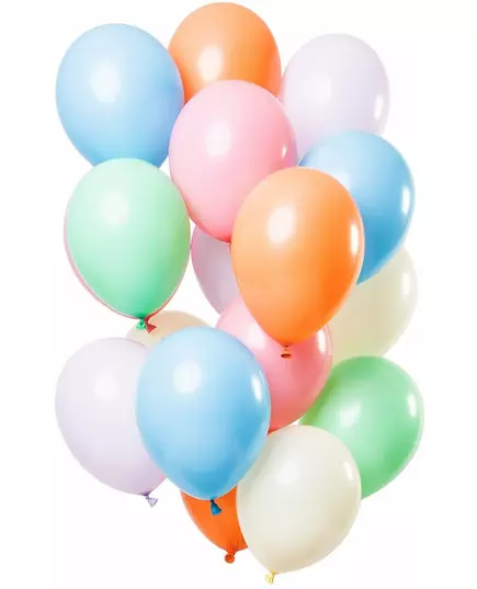 15 pastellfärgade latexballonger 33 cm