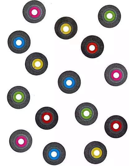 150 vinylskivor som bordsdekoration