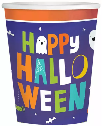 8 Halloween friends pappmuggar 250 ml