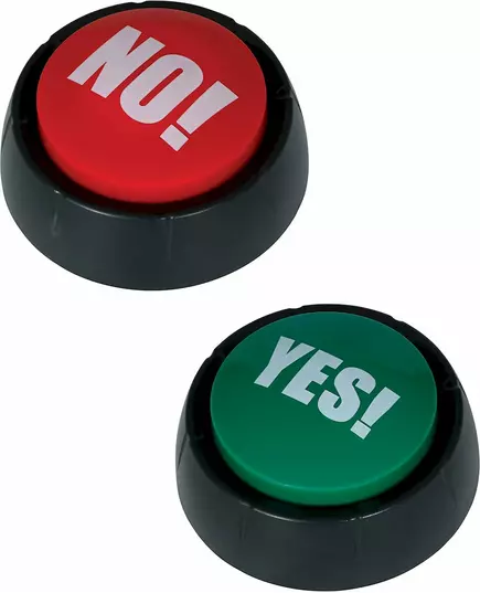 2 Buzzers Yes och No 9 cm