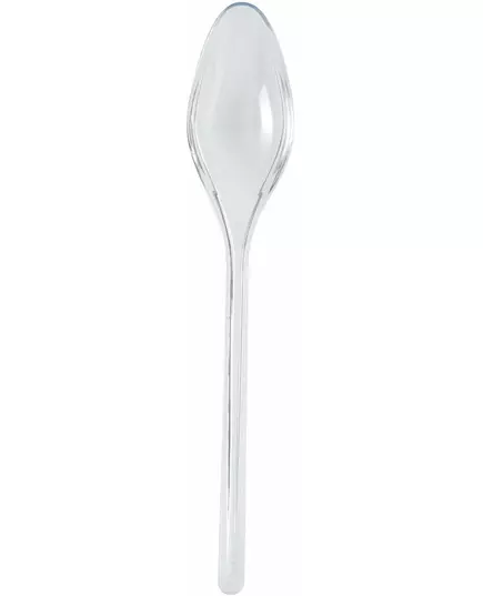 20 genomskinliga plastdessertskedar 14 cm