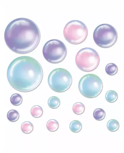 20 skimrande bubbeldekorationer 10 till 30 cm