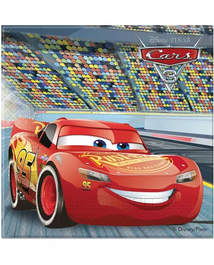 20 pappersservetter Flash McQueen Cars 3™ 33 x 33 cm
