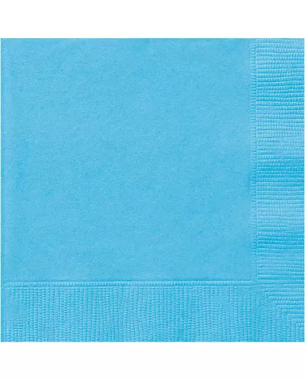 20 ljusblå pappersservetter 33 x 33 cm