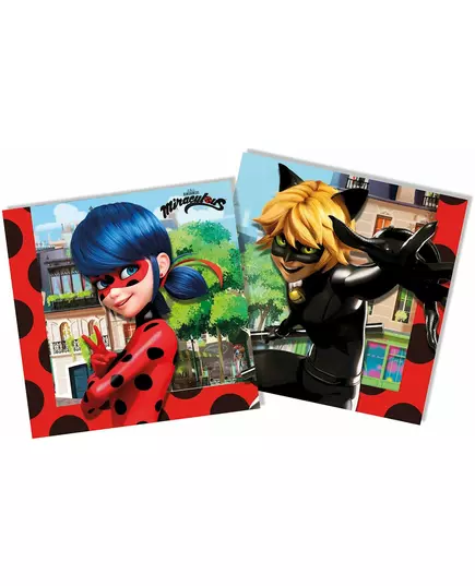 20 pappersservetter Miraculous Ladybug™ 33 x 33 cm