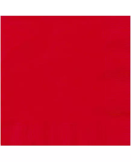 20 röda pappersservetter 33 x 33 cm