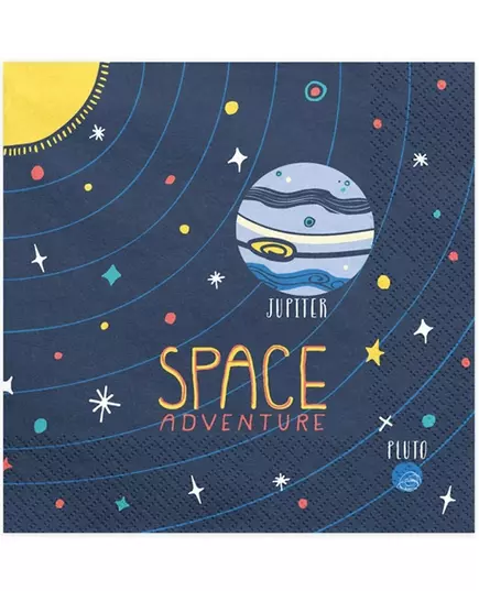 20 pappersservetter Space Adventure 33 x 33 cm