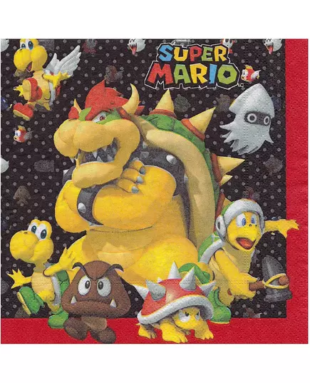 20 pappersservetter Super Mario™ 33 x 33 cm