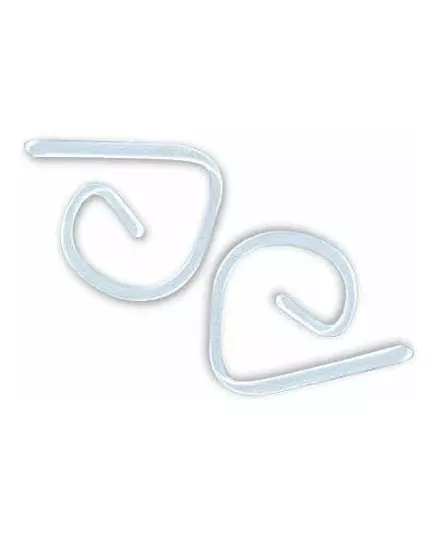 24 Genomskinliga plastduksklämmor 5 x 5 cm