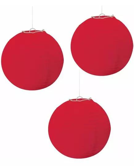 3 röda lyktor