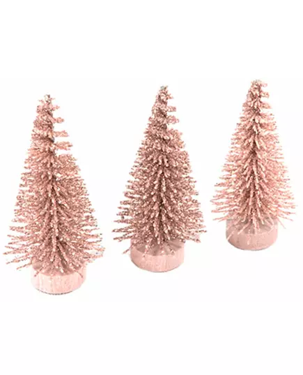 Små konstgjorda träd roséguld 5,5 x 2,5 cm
