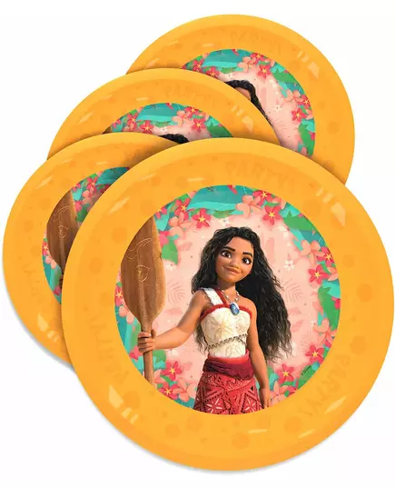4 återanvändbara tallrikar Vaiana 2™ 21 cm