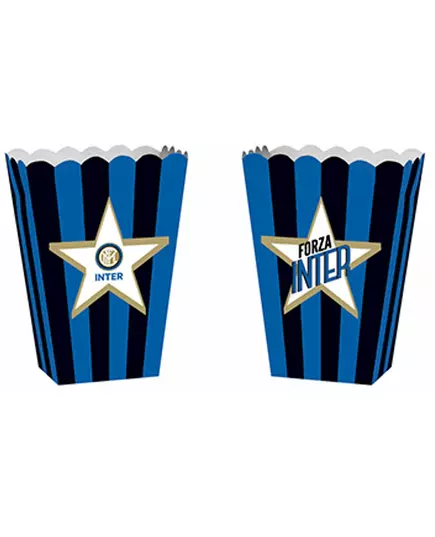 4 popcornlådor i kartong Inter™ 13,5 x 8,5 x 19 cm