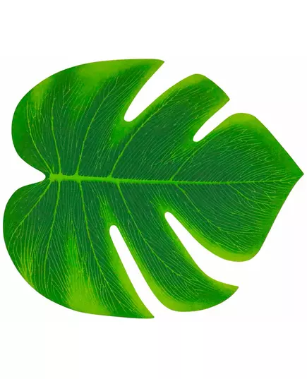 4 gröna tropiska blad 21 x 18 cm