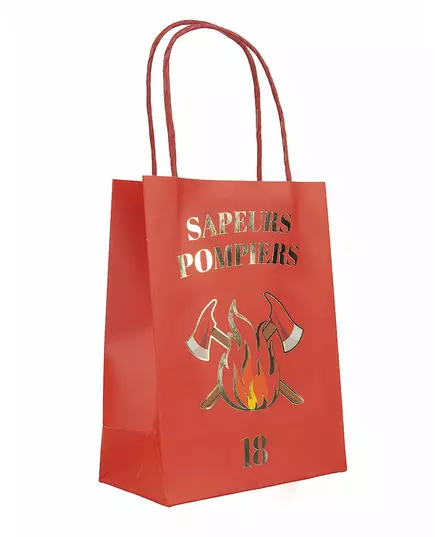 4 presentpåsar i papper brandman 20 cm