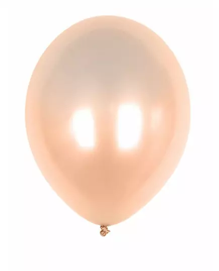 50 metalliska persikofärgade ballonger 30 cm