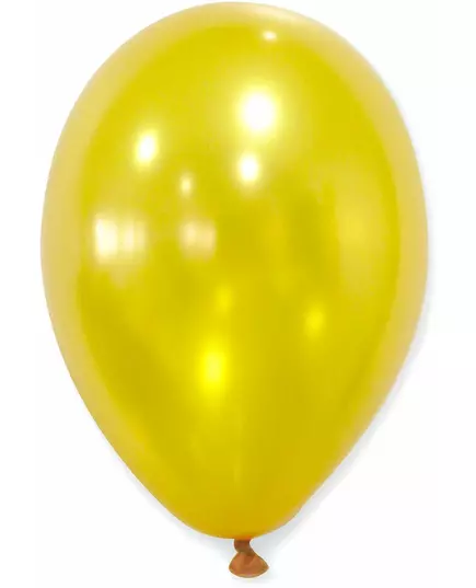 50 metalliska guldfärgade ballonger 30 cm