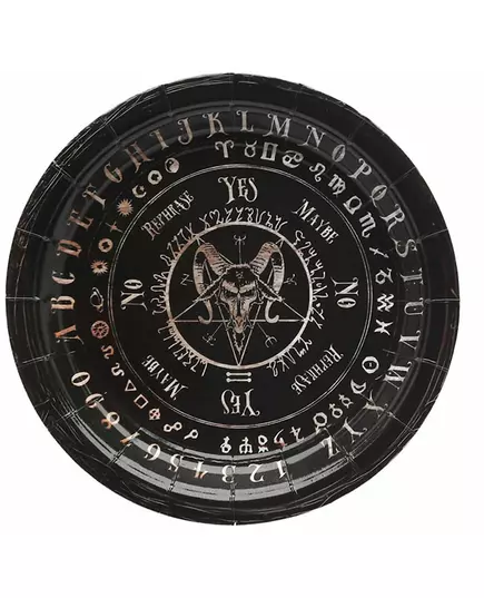 6 ouija-papptallrikar 18 cm