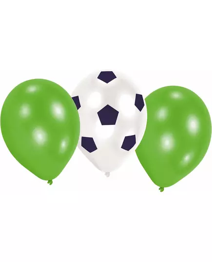 6 latexballonger Fotboll 70 cm