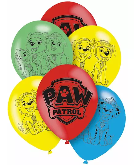 6 Pat' Patrouille™-latexballonger 27.5 cm