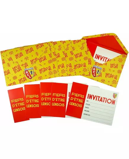 6 RC Lens-inbjudningskort och kuvert