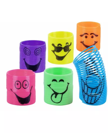 6 smiley-slinkies 3 cm