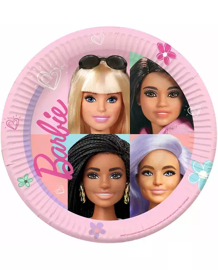 8 Barbie Sweet Life™ papperstallrikar 23 cm