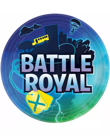 8 papptallrikar battle royale 23 cm
