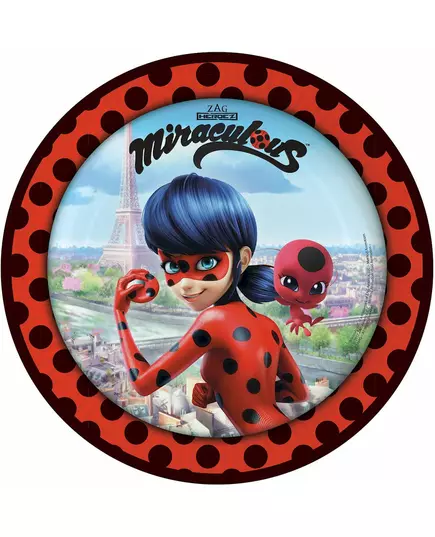 8 Ladybug™ i Paris-papperstallrikar 23 cm