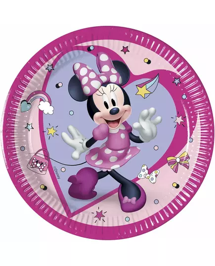 8 Minnie Junior™ papptallrikar 20 cm