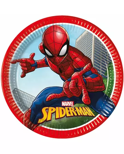 8 Pappassietter Spiderman Fighter™ 23 cm