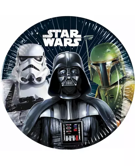 8 Star Wars Galaxy™ papperstallrikar 20 cm