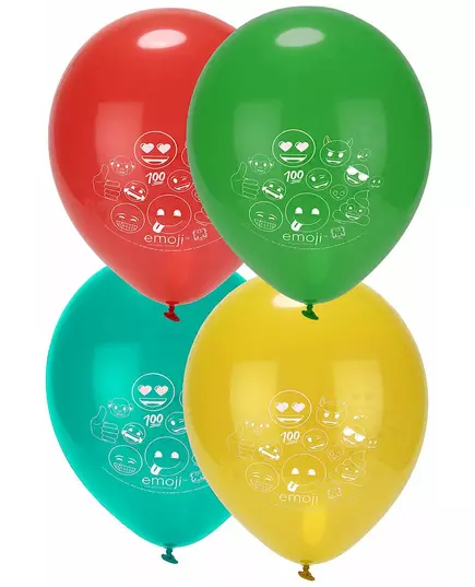 8 latexballonger med Emoji™-tryck
