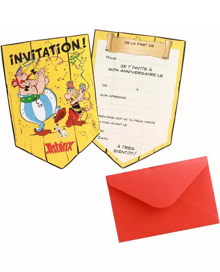 8 Astérix™-inbjudningskort