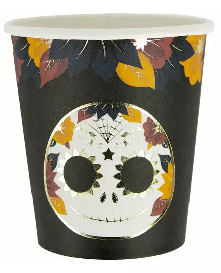 8 pappmuggar Dia de los muertos 200 ml