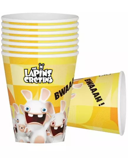 8 pappmuggar Rabbids™ 200 ml