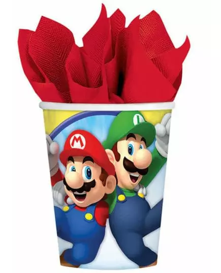 8 pappmuggar Super Mario™ 250 ml