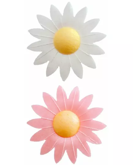 8 Tårtdekorationer med blommor i oblat