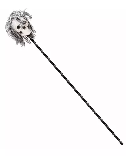 Scepter med voodoo-huvud 120 cm