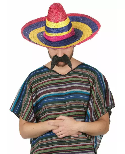 Mångfärgad sombrero för vuxen 50 cm