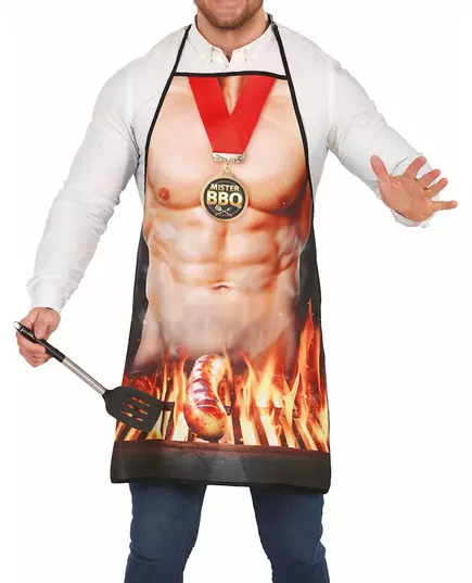 Fräckt Mister barbecue-förkläde vuxen
