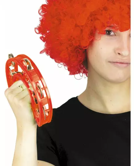 Röd tamburin 40 cm
