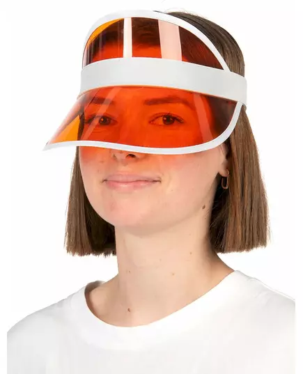 Orange visir för pokerspelare vuxen