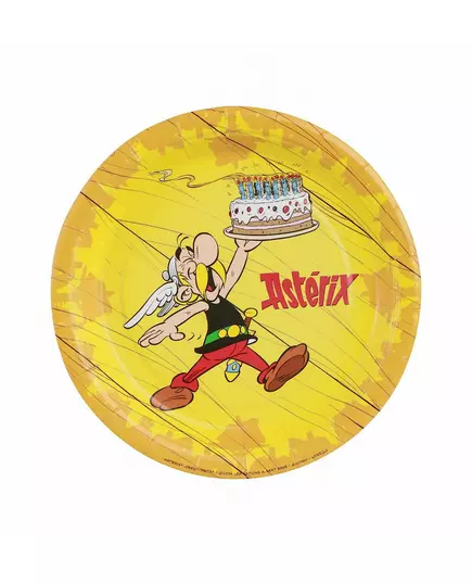 8 små papperstallrikar Astérix™ 18 cm