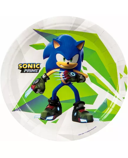 8 små tallrikar Sonic Prime™ 18 cm