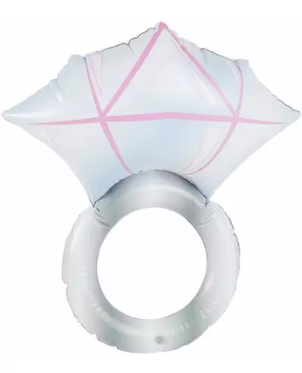 Uppblåsbar diamantring 50 cm