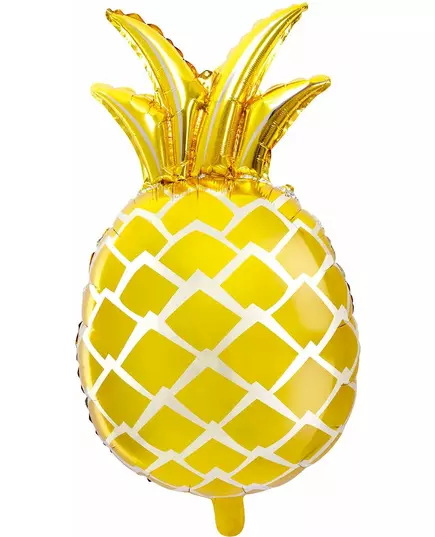 Gyllene aluminiumfolieballong ananas 48 x 67 cm
