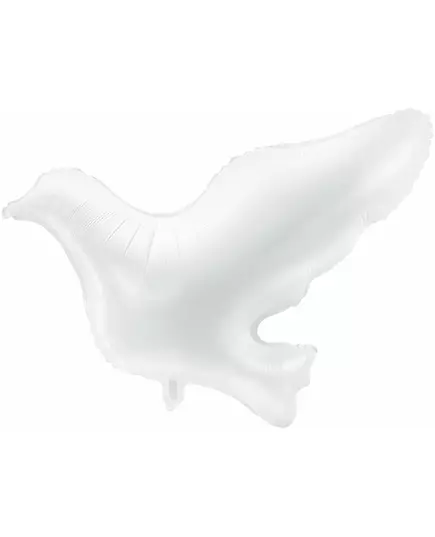 Vit duva i aluminiumfolie 77 x 66 cm