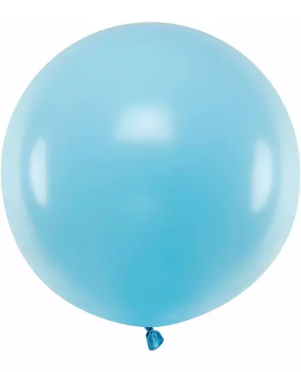 Jättestor blå latexballong 60 cm
