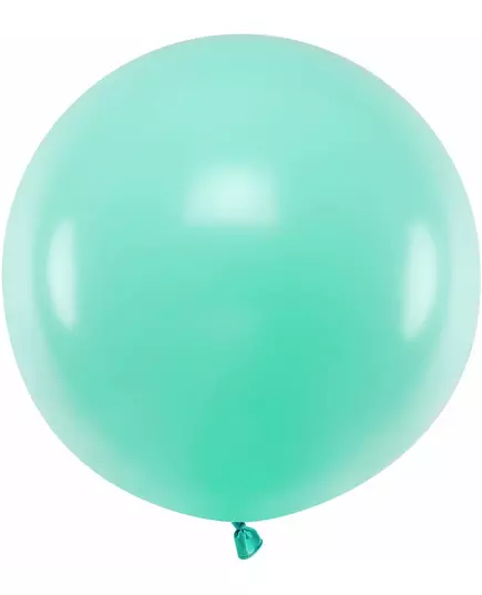 Jätteballong i mintfärgad latex 60 cm